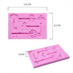 Molde de silicone Tapete Rendas de Açucar Chaves S96 Molds Planet Rizzo Confeitaria