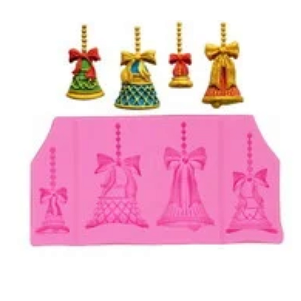 Molde de silicone Quarteto de Sinos N15 Molds Planet