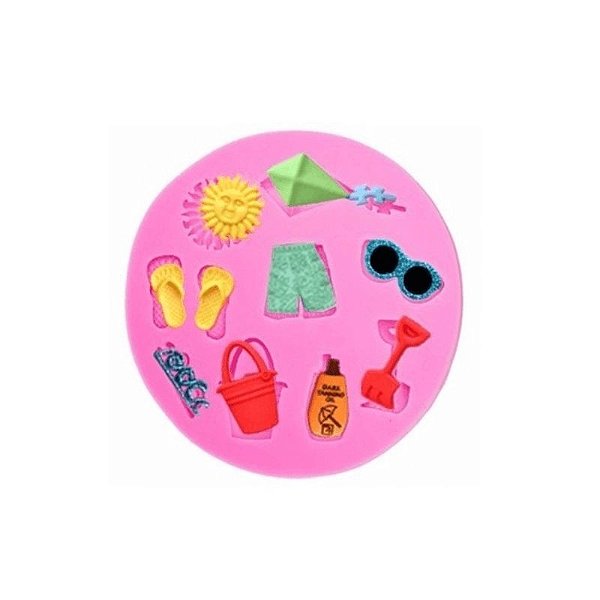 Molde de Silicone Praia S346 Molds Planet Rizzo Confeitaria