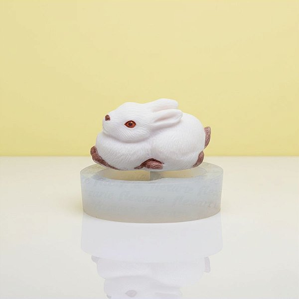 Molde de Silicone Coelho Detalhado Gd Ref. 651 Flexarte Rizzo Confeitaria