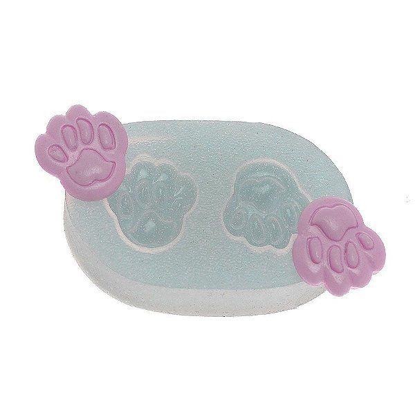 Molde de silicone Patinhas Ref. 266 Flexarte Rizzo Confeitaria