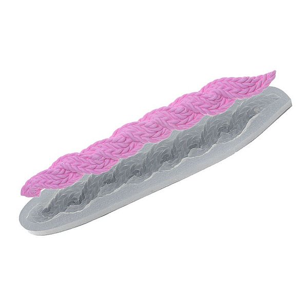 Molde de Silicone Trança Ully Estrela de Crochê Ref. 553 Flexarte