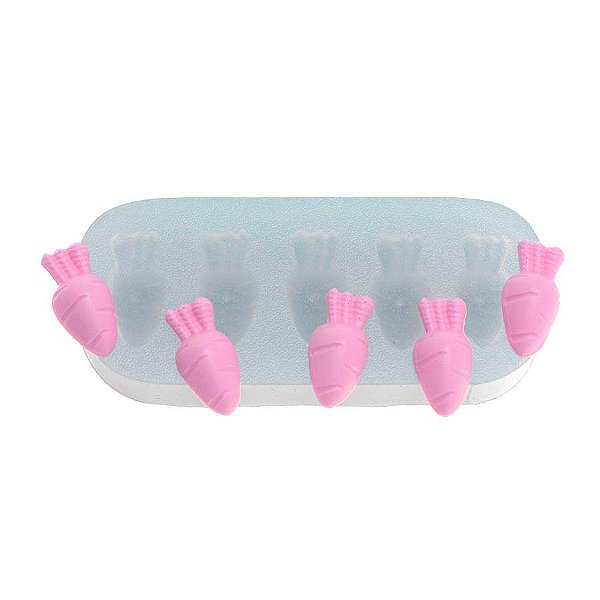 Molde de Silicone Quinteto de Cenourinhas Ref. 273 Flexarte