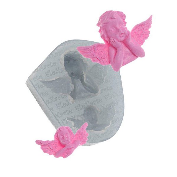 Molde de Silicone Anjos Zaniel Médio Ref. 82 Flexarte