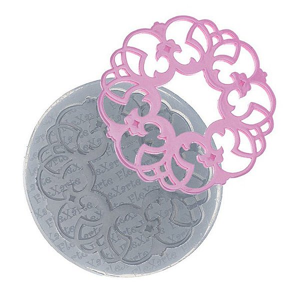 Molde de Silicone Renda Profunda Vandella Ref. 477 Flexarte