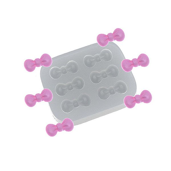 Molde de silicone Sexteto de lacinhos Lusaka Ref. 357 Flexarte