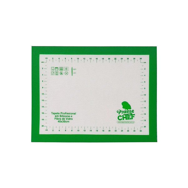 Tapete Profissional Silicone e Fibra de Vidro - 40x30cm - T1 Pink - Prime Chef - Rizzo Confeitaria