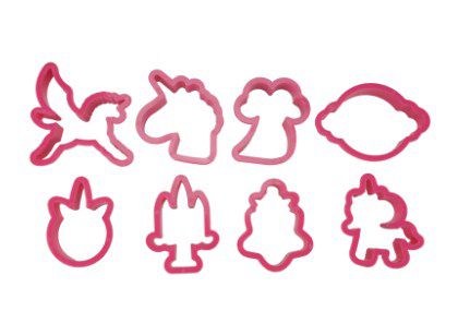 Cortador Unicornio - 8 pçs - Cod.GMEZN1091 - Prime Chef - Rizzo Confeitaria