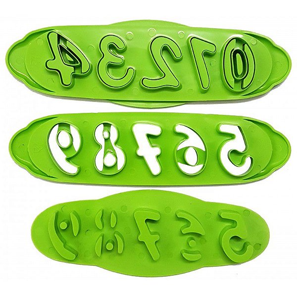 Cortador - Marcador Números Prime Chef Rizzo Confeitaria