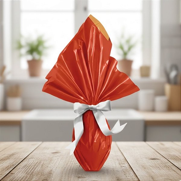 Folha para Ovos de Páscoa Dupla Face Perolada - 69x69cm - Terracota/Ocre - 5 unidades - Rizzo