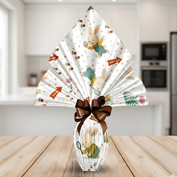Folha para Ovos de Páscoa Poli Perolada - 70x90cm - Caça aos Ovos - 5 unidades - Rizzo