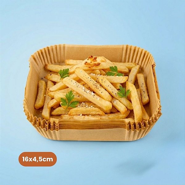 Forro de Papel Antiaderente Quadrado para Airfryer - 16x4,5cm - 25 unidades - Wyda - Rizzo
