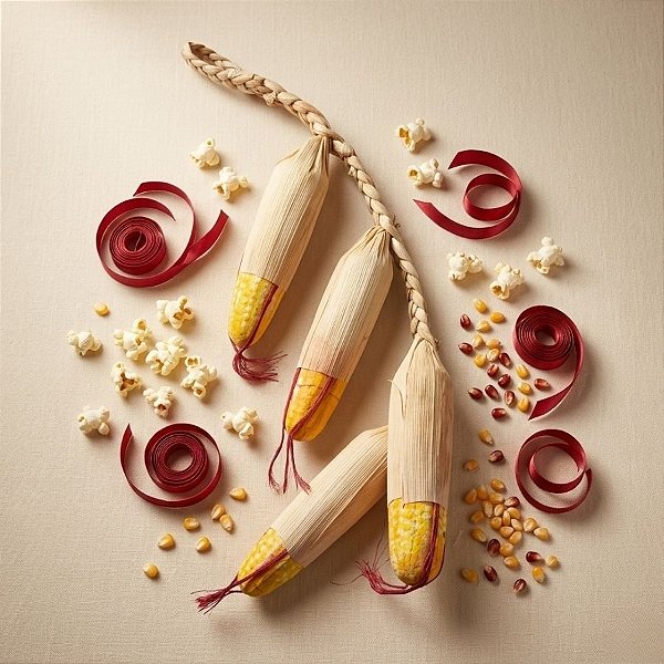 Enfeite Decorativo para Pendurar de Festa Junina - Sabugo de Milho - 45cm - 1 unidade - Rizzo