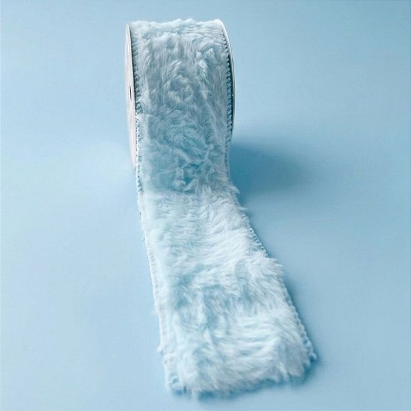 Fita Aramada Decorativa Peluciada - Azul - 2,7mx6,3cm - 1 unidade - Rizzo