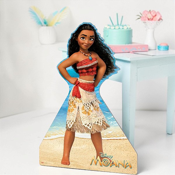Decoração de Chão - Moana - 66cm - Disney Original - 1 unidade - Regina - Rizzo
