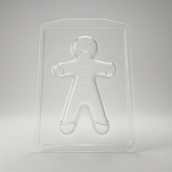 Forma de Acetato Especial - Homem Biscoito - Ref. FP241 - 1 unidade - Crystal - Rizzo