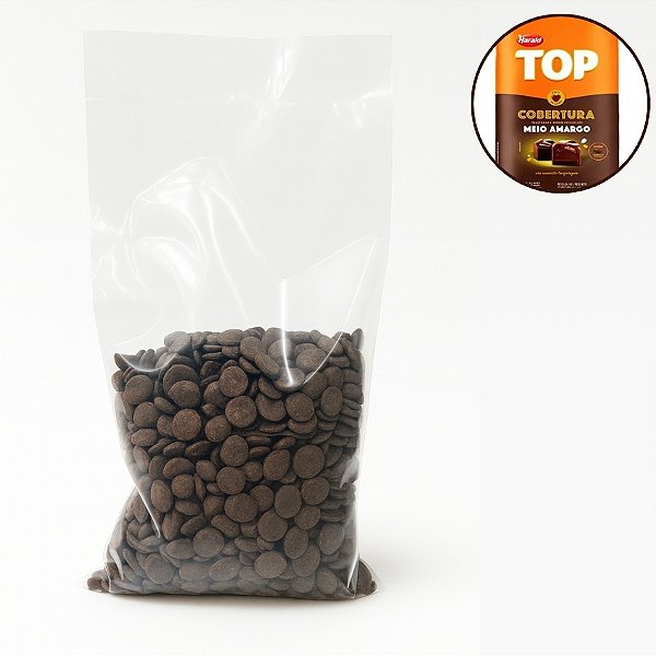 Cobertura em Gotas Meio Amargo - Top - 500g - 1 unidade - Melken Harald - Rizzo