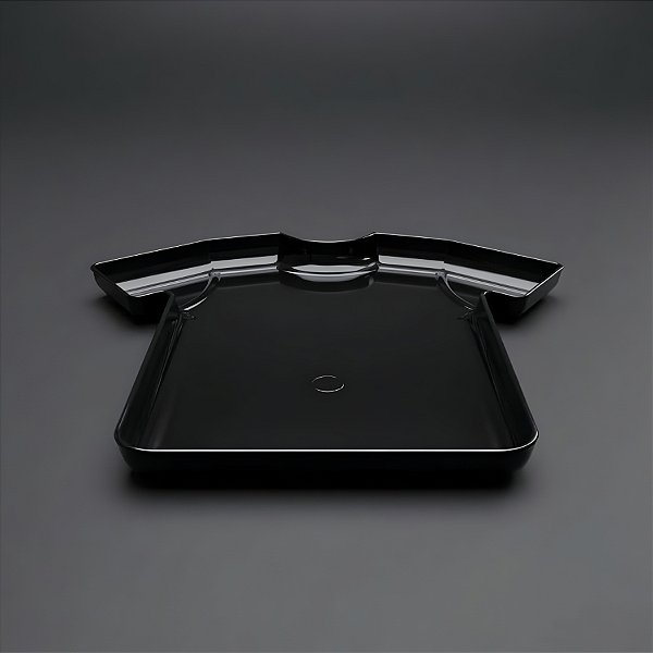 Bandeja Decorativa - Camisa de Futebol - Preto - 22x21x2cm - 1 unidade - Rizzo