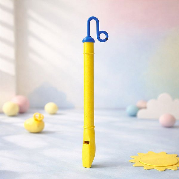 Brinquedo Flauta Piu Piu - Amarelo - 25cm - 1 unidade - Rizzo