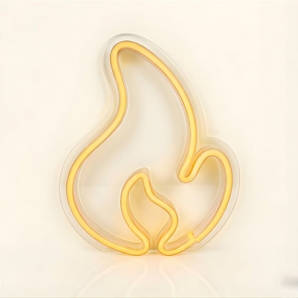 Painel Led Neon de Festa Junina - Fogueira - 32x39cm - 1 unidade - Rizzo