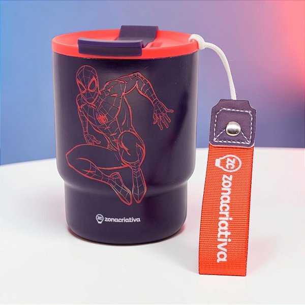 Copo Térmico To Go - Homem Aranha - 400ml - Disney Original - 1 unidade - Zonacriativa - Rizzo