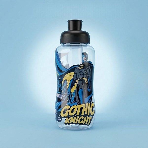 Garrafa Squeeze Sleeve - Batman Gothic Knight - Preto - 550ml  - 1 unidade - Rizzo