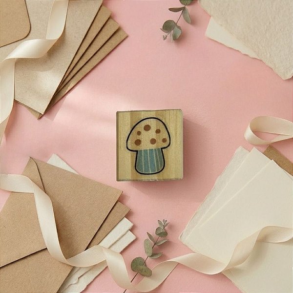 Carimbo de Madeira Artesanal - Cogumelo - RI-209P - 1 unidade - Rizzo