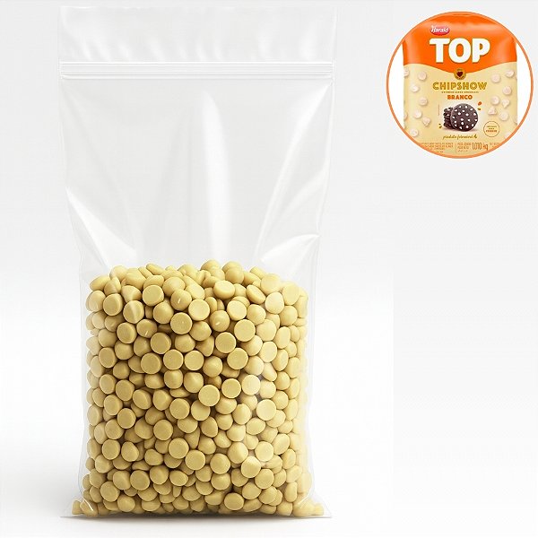 Chocolate em Gotas forneável Chipshow Branco - Top - 500g - 1 unidade - Harald - Rizzo