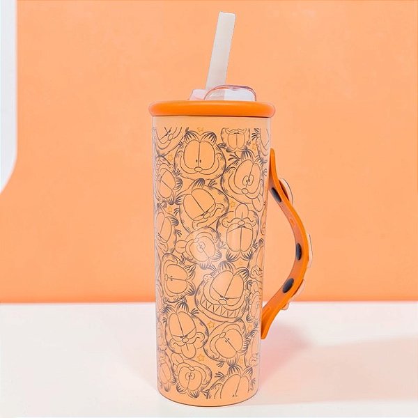 Copo Térmico Charms - Garfield - 600ml - 1 unidade - Zonacriativa - Rizzo