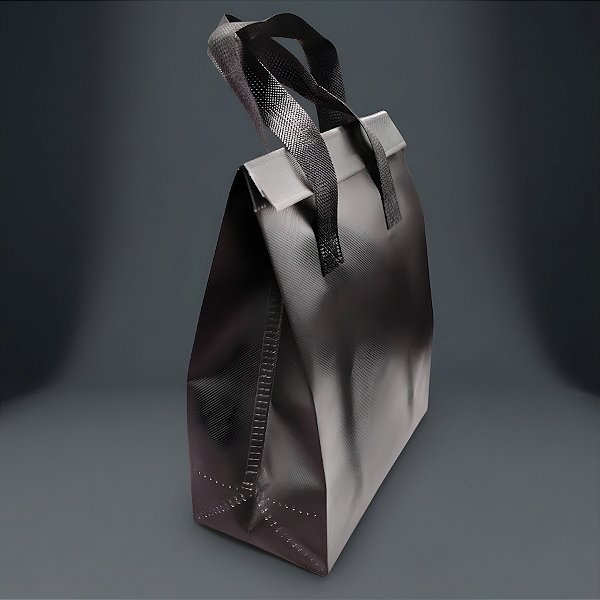 Sacola Térmica Preta com Alça - 21x27x11cm - 1 unidade - Rizzo