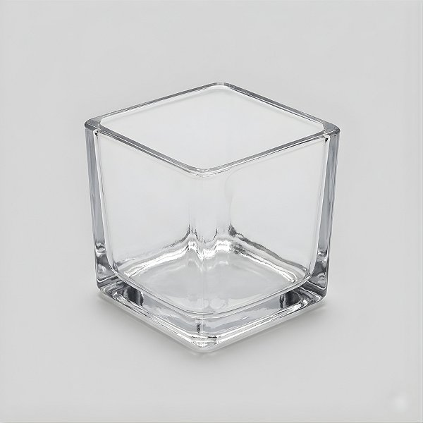 Pote de Vidro Quadrado para Vela - 7x7cm - 1 unidade - Rizzo
