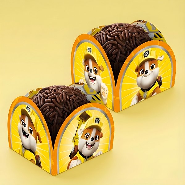 Porta Forminha - Rubble - Patrulha Canina - 3,5x2,5x3,5cm - 50 unidades - Regina - Rizzo