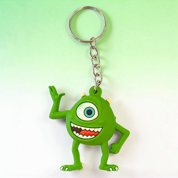 Chaveiro Emborrachado Monstro Verde - 5cm - 1 unidade - Rizzo