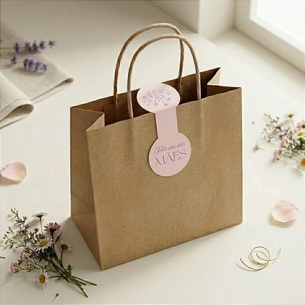 Lacre Adesivo Feliz Dia Das Mães - Ref.2521 - Hot Stamping - 7,5cm - 20 unidades - Stickr - Rizzo