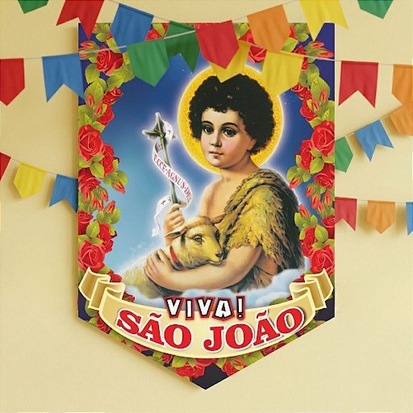 Painel Decorativo de Festa Junina - Banner São João - 46cm - 1 unidade - Festa Maluca - Rizzo