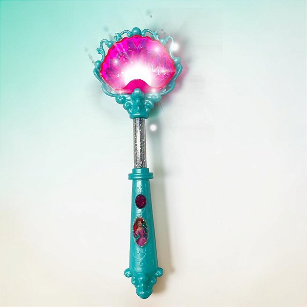 Brinquedo Varinha Mágica com Luz - Ariel - 28cm - Disney Original - 1 unidade - Toyng - Rizzo