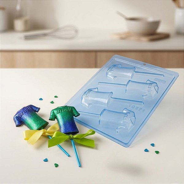 Forma de Acetato Simples - Camisa do Brasil - Ref.10371 - 1 unidade - BWB - Rizzo