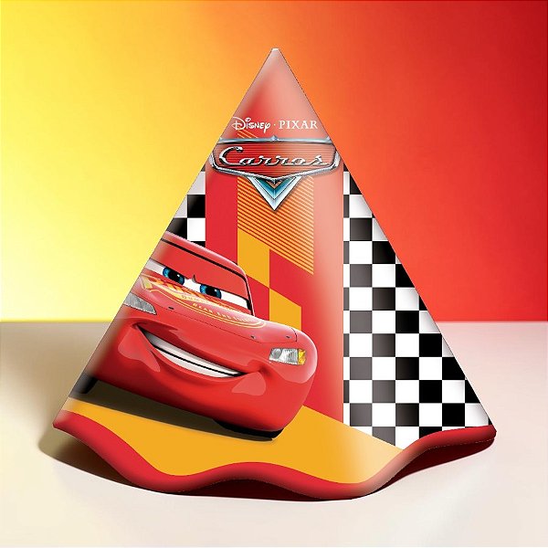 Chapéu de Aniversário - Carros - Disney Original - 8 unidades - FestColor - Rizzo