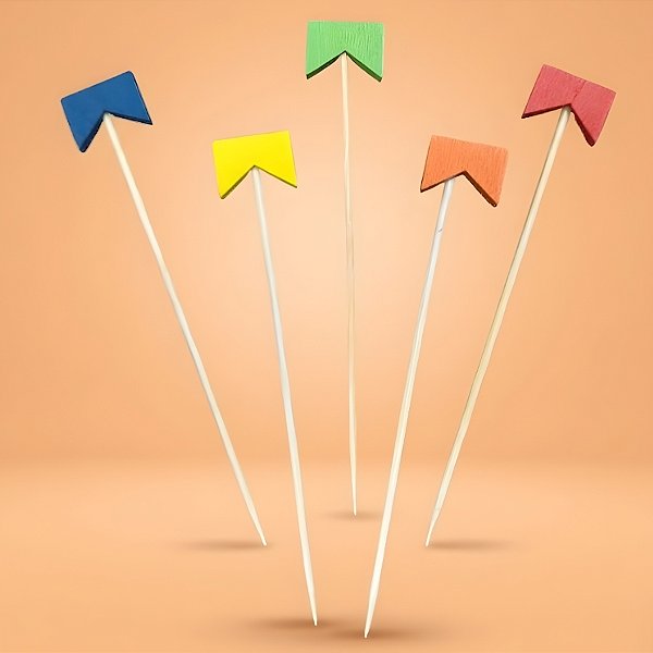 Pick Decorativo para Doces - Bandeirola Festa Junina - 12x2cm - 1 unidade - Rizzo