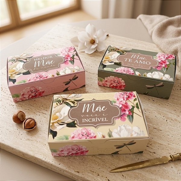 Caixa para 6 Brigadeiros - Infinito - 12x8x3,5cm - 10 unidades - Cromus - Rizzo