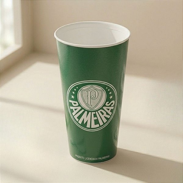 Copo de Plástico -  Palmeiras - Todos Somos - Verde - 700mL - 1 unidade - Plasútil - Rizzo