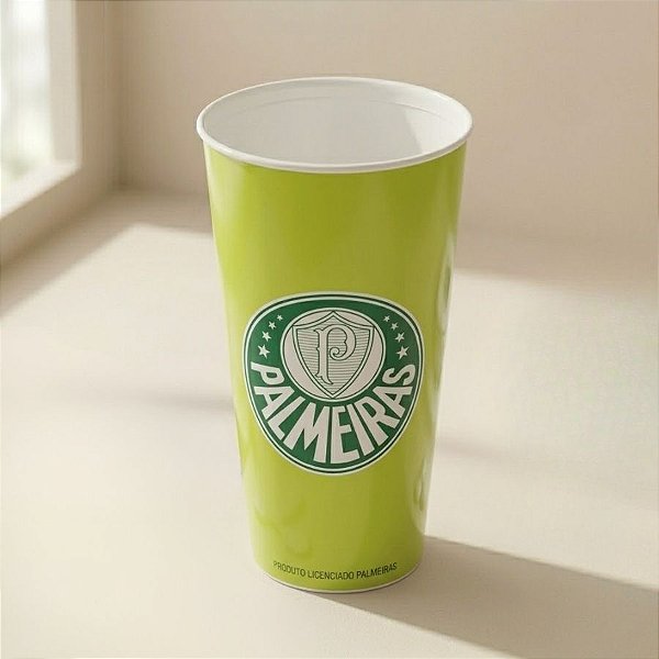 Copo de Plástico -  Palmeiras - O Forte Vento - Verde Claro - 700mL - 1 unidade - Plasútil - Rizzo