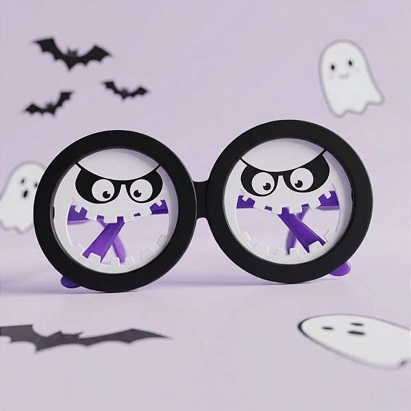Óculos Fantasma de Halloween - Roxo  - 1 unidade - Rizzo