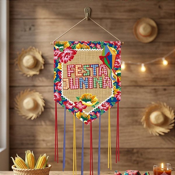 Estandarte de Festa Junina - Xodó - 35x27cm - 2 unidades - Cromus - Rizzo