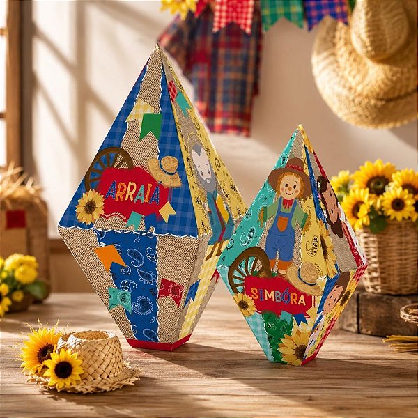 Balão Decorativo Grande de Festa Junina - Passeio na Roça - 4 unidades - Cromus - Rizzo