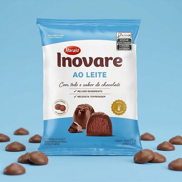 Inovare Gotas de Chocolate ao Leite - 1,01kg - 1 unidade - Harald - Rizzo