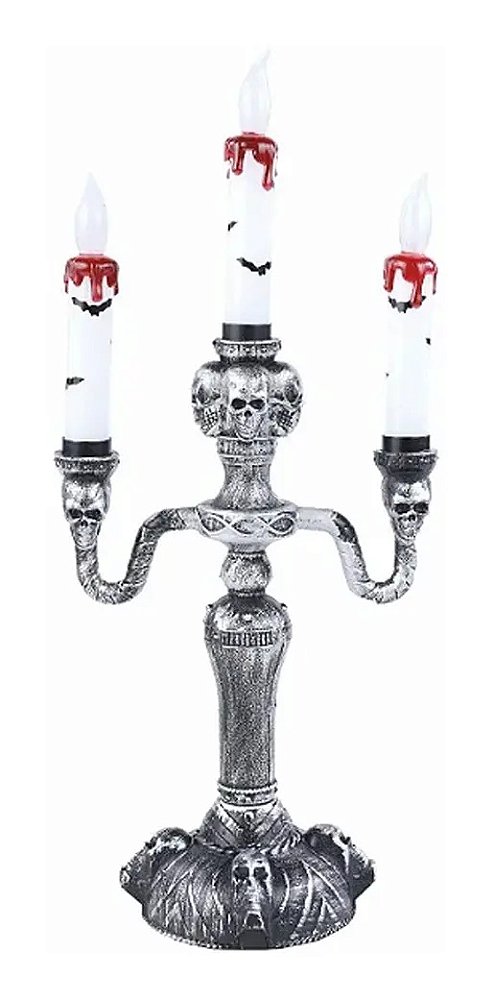 Candelabro Noite Do Terror - Festa Halloween - 1 Unidade