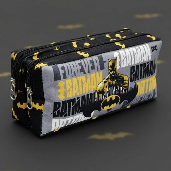 Estojo Duplo com Zíper - Batman - 19,5x8,7x7,6cm - 1 unidade - Dac Art - Rizzo