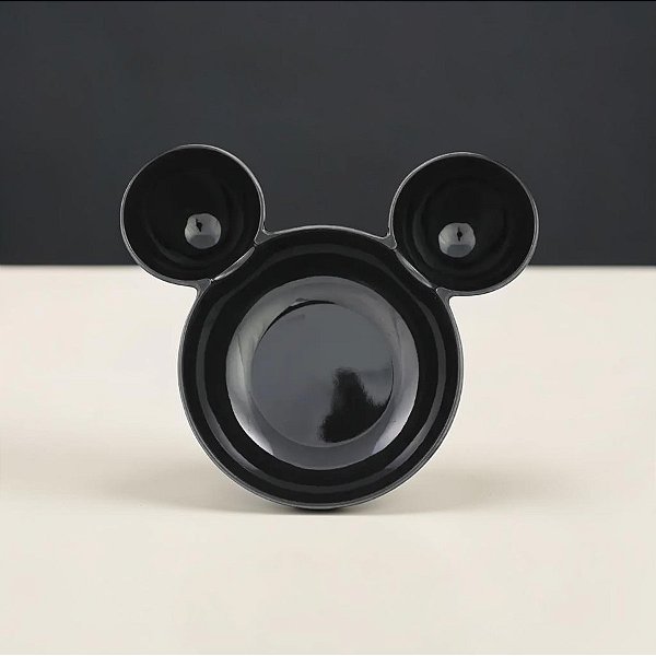 Bowl de Melamina - Orelha Mickey - Preto - 700ml - Disney Original - 1 unidade - Cromus - Rizzo