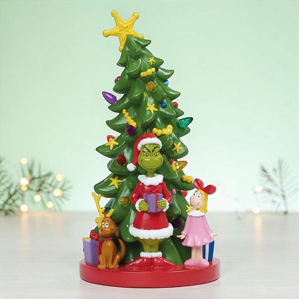 Enfeite De Natal Em Resina - Árvore de Natal Grinch - 28x14,4cm - 1 unidade - Cromus - Rizzo